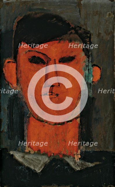 Portrait of Pablo Picasso, c. 1915. Creator: Modigliani, Amedeo (1884-1920).