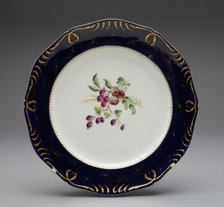 Plate, Vincennes, c. 1752. Creator: Vincennes Porcelain Manufactory.