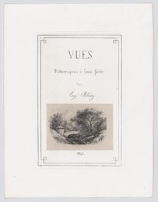 Vues Pittoresques à l'eau forte par Eug. Bléry, 1846. Creator: Eugene Blery.