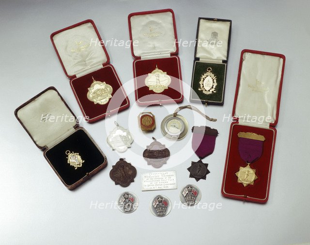 Various golf championship medals. Artist: Unknown