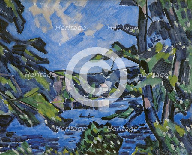 At the Otava River, 1930. Artist: Špála, Václav (1885-1946)