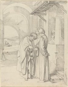 Peter Paying the Temple Tax, 1820/1821. Creator: Gustav Heinrich Nacke.