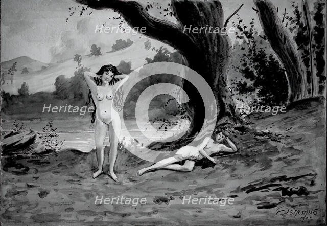 Two Nudes, 1900. Creator: Louis Michel Eilshemius.