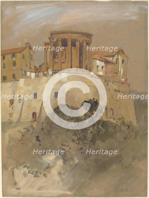 Temple of Vesta at Tivoli. Creator: Hercules Brabazon Brabazon.