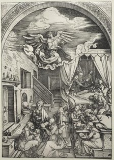 The Birth of the Virgin, c. 1503-1504. Creator: Albrecht Dürer (German, 1471-1528).
