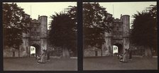 Gatehouse, Bishop's Palace, Wells, Mendip, Somerset, 1913. Creator: Walter Edward Zehetmayr.