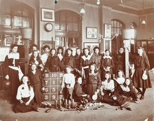 Girls sports club members, Cromer Street School/Argyle School, St Pancras, London, 1906. Artist: Unknown.