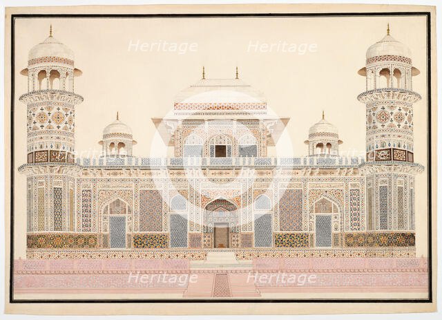 I'timad-ud-Daula's Tomb at Agra, c. 1820. Creator: Unknown.