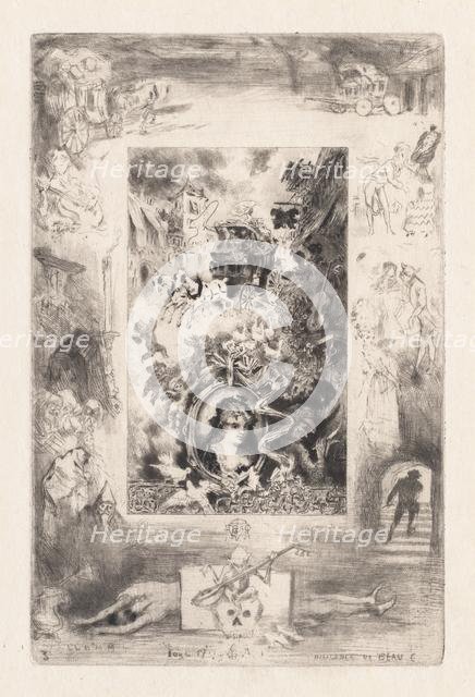 Letters from My Windmill:The Diligence of Beaucaire , 1880. Creator: Félix Hilaire Buhot (French, 1847-1898).