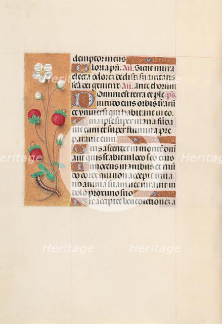 Hours of Queen Isabella the Catholic, Queen of Spain: Fol. 102v, c. 1500. Creator: Master of the First Prayerbook of Maximillian (Flemish, c. 1444-1519); Associates, and.