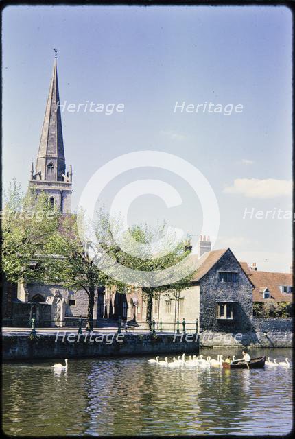 St Helen's Wharf, Abingdon, Oxfordshire, c1960s. Creator: Norman Barnard.
