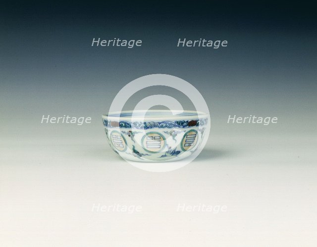 Doucai cup, Qing dynasty, late Kangxi period, China, 1700-1722. Artist: Unknown