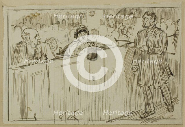 Force of Habit, 1870/91. Creator: Charles Samuel Keene.