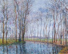 Les peupliers au bord de la rivière (Poplars by the river), 1899. Creator: Loiseau, Gustave (1865-1935).