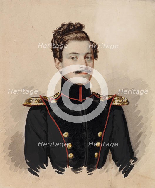 Portrait of Artemy Dmitrievich Raevsky (1814-1853), 1835. Creator: Hampeln, Carl, von (1794-after 1880).