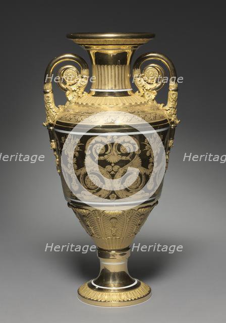 Vase, c. 1820-1830. Creator: St. Petersburg Imperial Porcelain Factory (Russian).