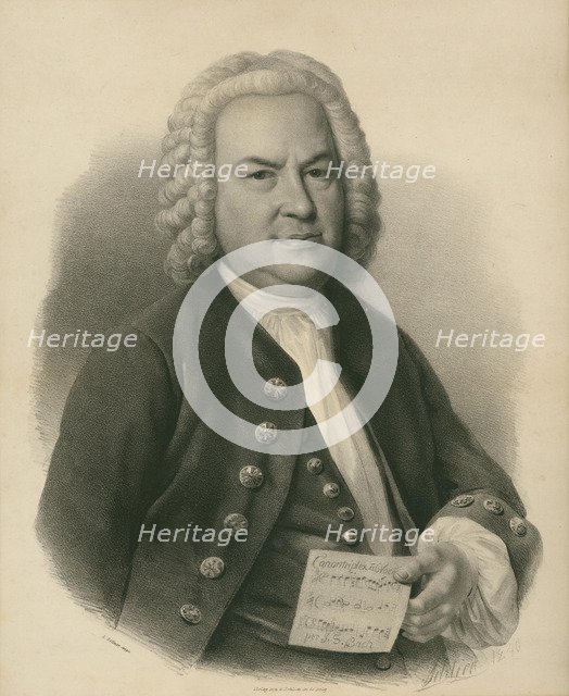 Portrait of Johann Sebastian Bach, 1840.