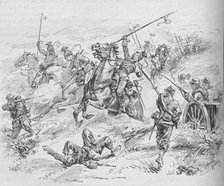'Charge of the 16th Uhlans', 1902. Artist: Evelyn Stuart Hardy.