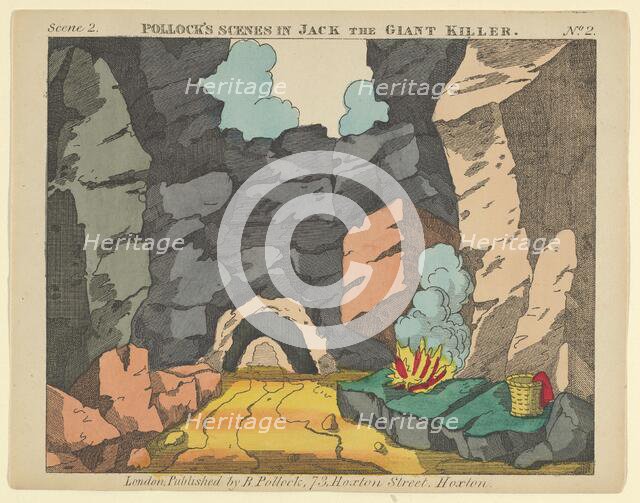 Scene 2, from Jack the Giant Killer, Scenes for a Toy Theater, 1870-90. Creator: Benjamin Pollock.