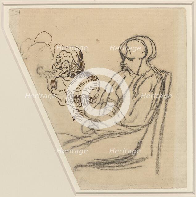 The Smoker. Creator: Honore Daumier.