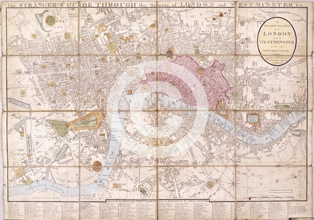 Map of London, 1823. Artist: Anon