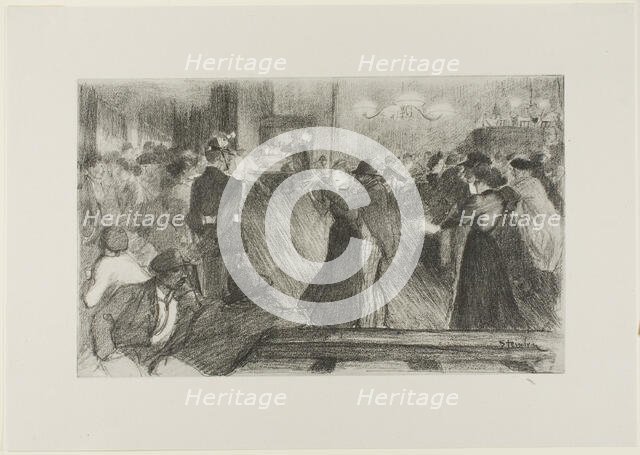 Dance Hall, 1898. Creator: Theophile Alexandre Steinlen.