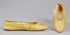 Slippers, possibly British, 1795-1805. Creator: Unknown.