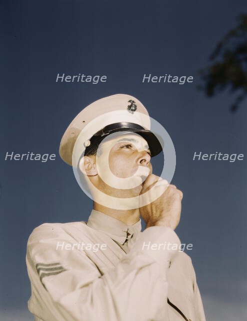 Marine Sgt. at New Orleans, La., between 1941 and 1945. Creator: Howard Hollem.