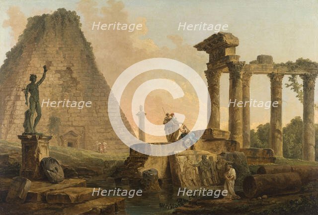 Ruines romaines, 1776. Creator: Hubert Robert.