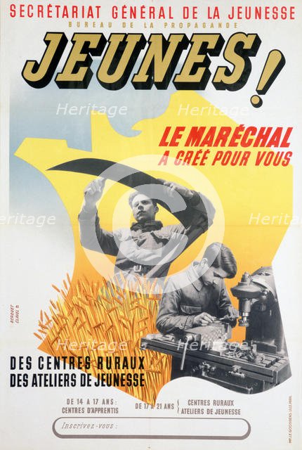 'Young people!' The Marshal has Created for You', 1940-1944.  Creator: J E Goossens.