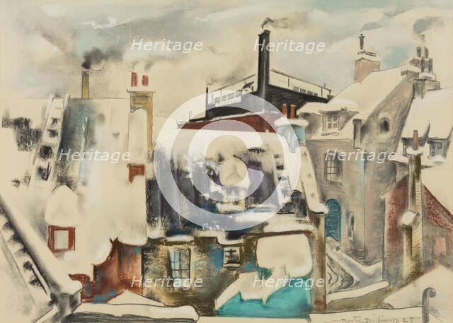 Winter, Quebec, 1925. Creator: Preston Dickinson.