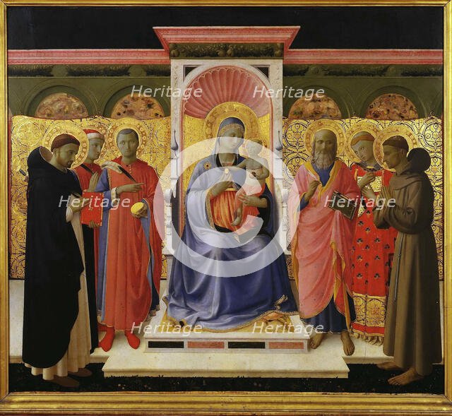 Sacra Conversazione (Annalena Altarpiece), ca 1435. Creator: Angelico, Fra Giovanni, da Fiesole (ca. 1400-1455).