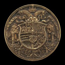 Double-headed Eagle, Charged with Shield [reverse], 1537. Creator: Reinhart, Hans.