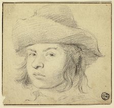 Bust of Young Man with Hat, n.d. Creator: Cornelis de Visscher.