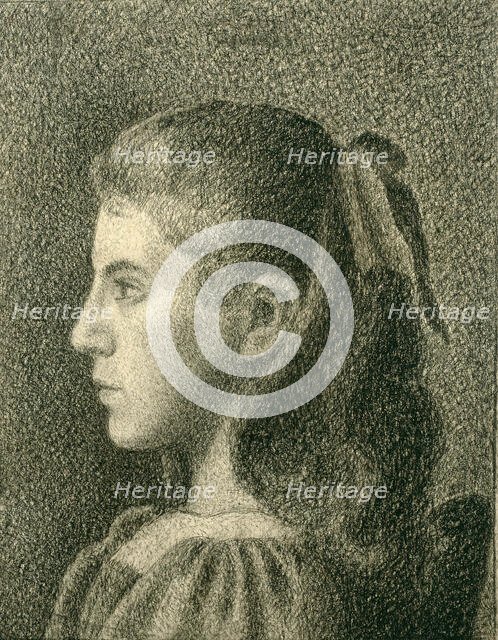 Portrait of Berthe Serruys, 1894. Creator: Georges Lemmen.