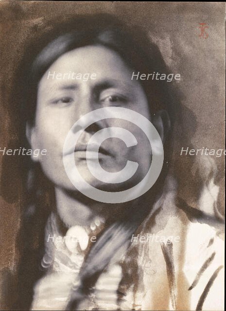 A Sioux Chief [Has-No-Horses], 1898. Creator: Joseph Turner Keiley.