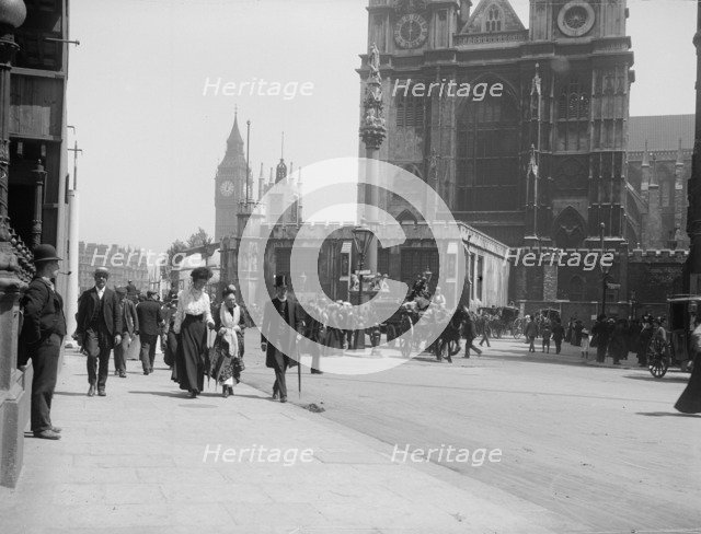 West front of Westminster Abbey, London, 1902. Artist: Unknown