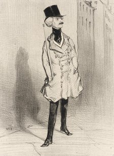 Le Chevalier de l'éperon d'or, 1842. Creator: Honore Daumier.
