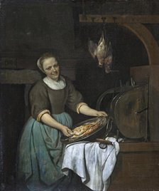 The Cook, 1657. Creator: Gabriel Metsu.