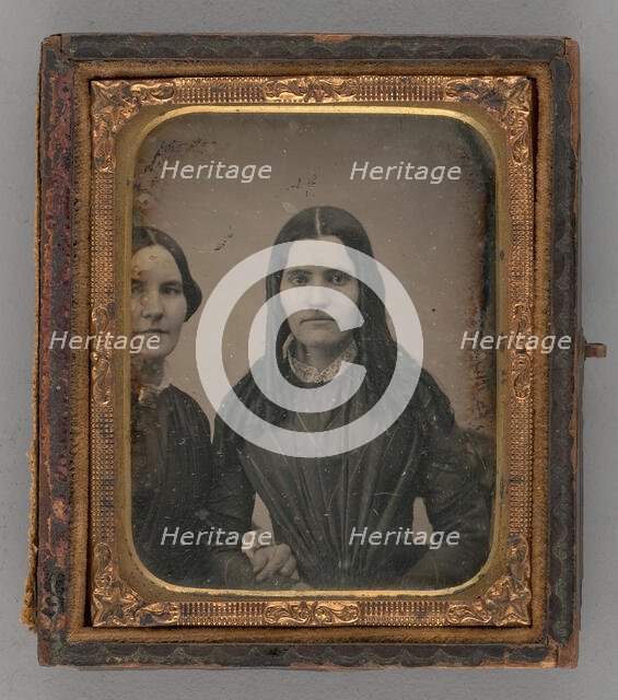 Untitled (Portrait of Two Women), 1850s. Creator: Unknown.