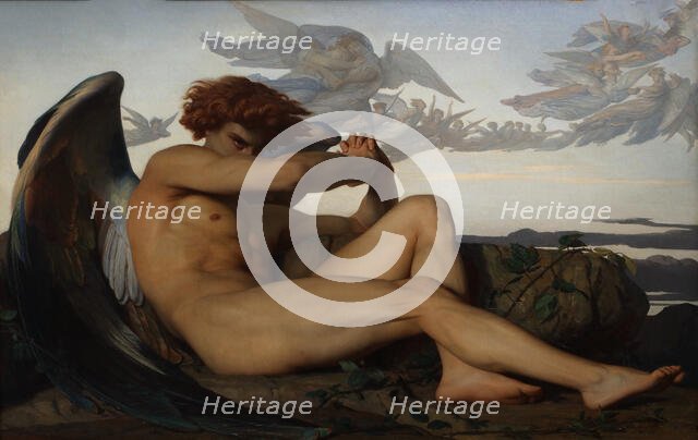 Fallen Angel, 1847. Creator: Cabanel, Alexandre (1823-1889).