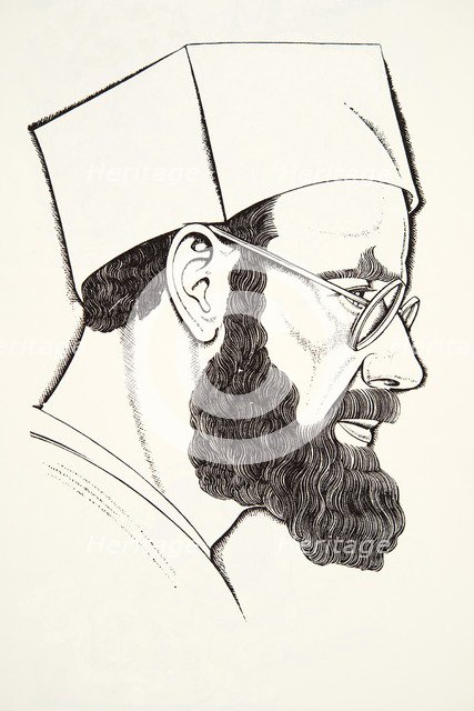 Self-Portrait, 1927, (wood engraving).