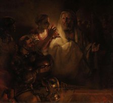 The Denial of St Peter, 1660. Creator: Rembrandt Harmensz van Rijn.