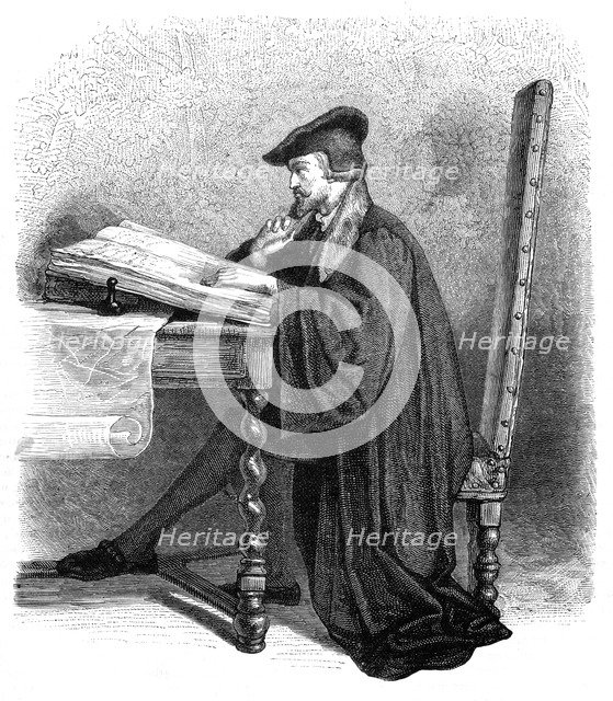 Christopher Columbus, Genoese navigator and explorer. Artist: Unknown