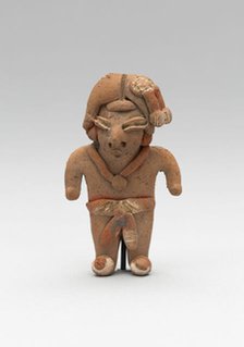 Standing Male Figurine Wearing a Necklace and Breechcloth, 500/300 B.C. Creator: Unknown.