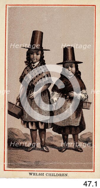 Welsh Children, c1860s-1880s. Creator: Charles Smith Allen.