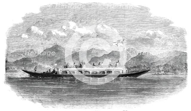 Steam-gondola for Coniston Lake, Lancashire, 1860. Creator: Unknown.