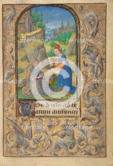 The Temptation of Saint Anthony; Prayer Book of Charles the Bold, 1469. Creator: Lieven van Lathem.