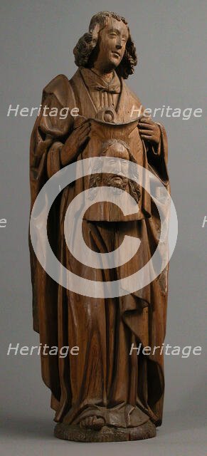 Angel with handkerchief of Saint Veronica, French, ca. 1500. Creator: Unknown.