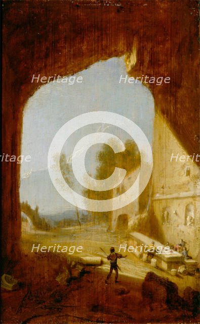 The Inn at the Grotto of Egeria, c1640. Creator: Bartholomeus Breenbergh.